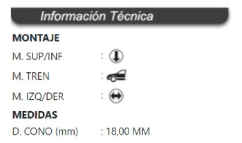 Rotula Inferior Delantera Chevrolet Aveo 2013-2019