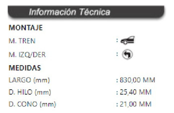 Barra Corta Simple De Dirección Del Jeep Wrangler 2007-2018