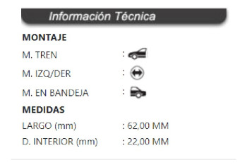Buje Bandeja Delantera Inferior Chevrolet Cruze 2010-2015